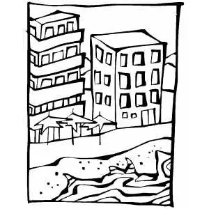 Beachfront Property coloring page