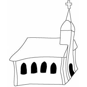 Church coloring page