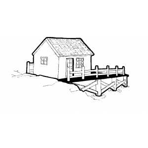 House On The Beach coloring page