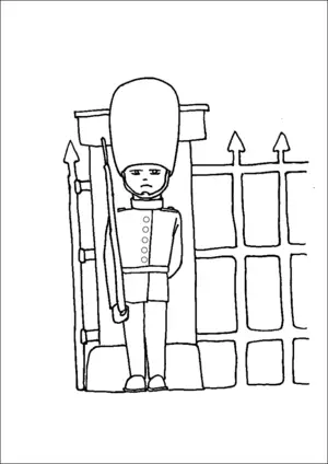 Palace Guard coloring page