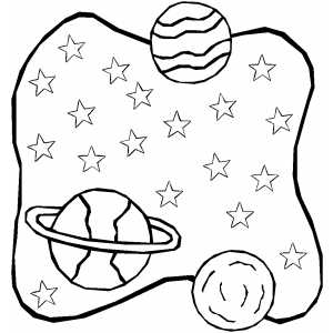 Multiple Planets coloring page