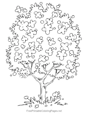 Blossoming_Tree coloring page
