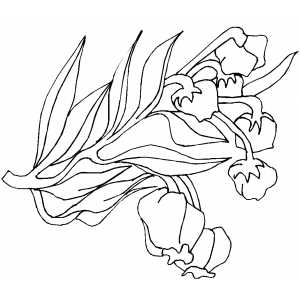 Branch With Flowers coloring page