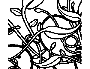 Vine Cluster Coloring Page