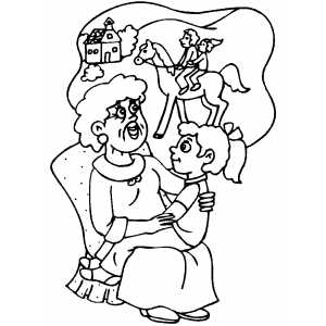 Story Time coloring page
