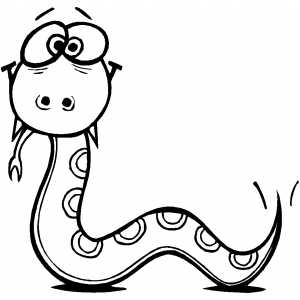 Crosseyed Snake coloring page