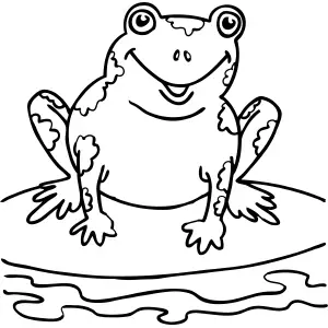 Speckled Frog coloring page