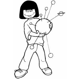 Science Project coloring page