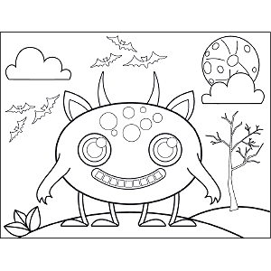Four-Legged Monster coloring page