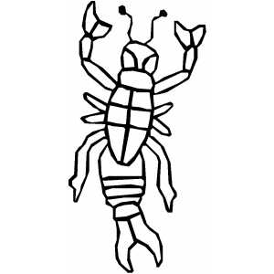Lobster Bug coloring page