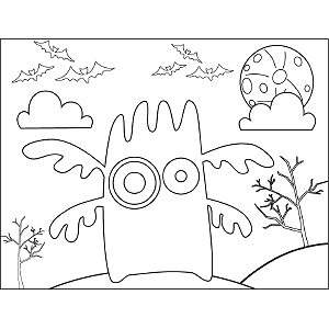 Monster Four Arms coloring page