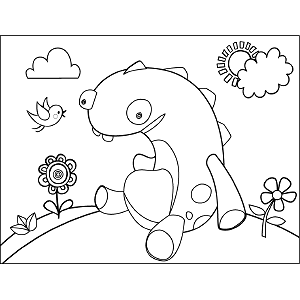 Monster Sitting coloring page