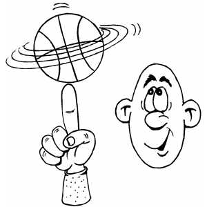 Basketball Tricks coloring page