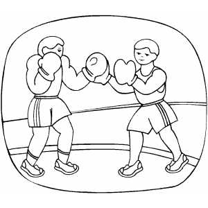 Boxing Boxers coloring page