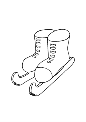 Ice Skates coloring page