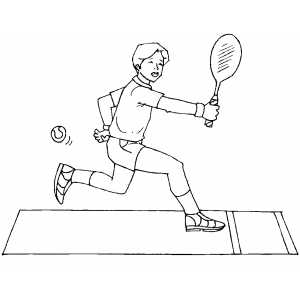 Tennis Player coloring page