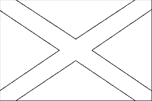 Alabama State Flag Coloring Page
