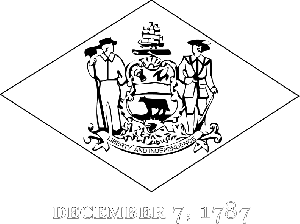 Delaware State Flag Coloring Page