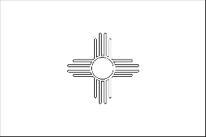 New Mexico State Flag Coloring Page