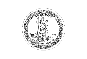 Virginia State Flag Coloring Page