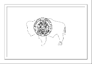 Wyoming State Flag Coloring Page