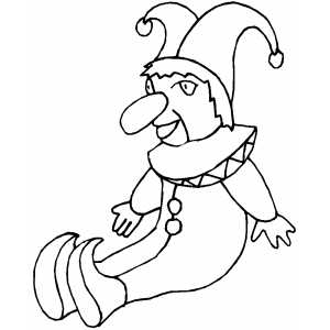 Jester Doll coloring page
