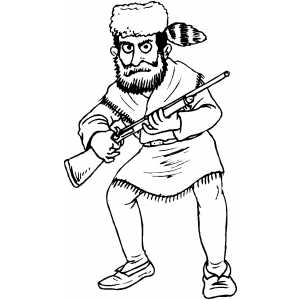 Daniel Boone coloring page