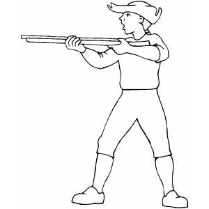 Minuteman coloring page