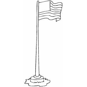 USA Flag coloring page