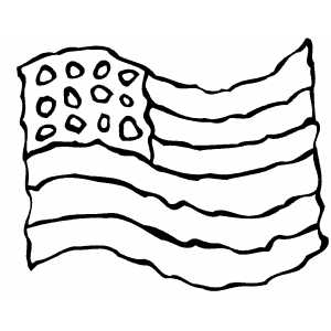Waving Flag coloring page
