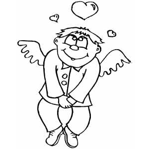 Man In Love coloring page