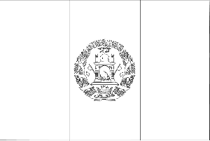 Afghanistan Flag coloring page
