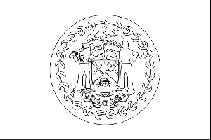Belize Flag coloring page