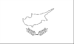 Cyprus Flag coloring page