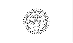 Kyrgyzstan Flag coloring page