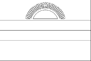 Malawi Flag coloring page