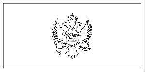 Montenegro Flag coloring page