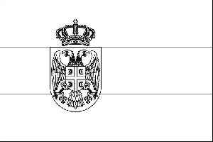 Serbia Flag coloring page
