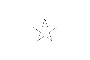 Suriname Flag coloring page