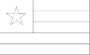 Togo Flag coloring page