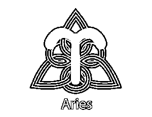 Celtic Aries coloring page