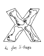 X is for X-rays Coloring Page