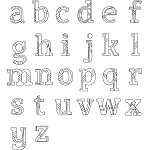 Lowercase Alphabet Coloring Page