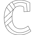 Lowercase C Coloring Page
