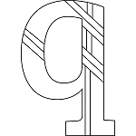 Lowercase Q Coloring Page