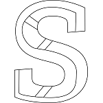 Lowercase S Coloring Page