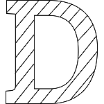 Uppercase D Coloring Page