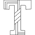 Uppercase T Coloring Page