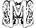 Illuminated-M Coloring Page