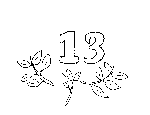 13 Number and Things Coloring Page